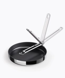 Space Steel Folding Handle Non-Stick 10 Frying Pan