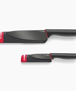 Slice&Sharpen™ Set of 2 Knives with Sharpening Sheaths