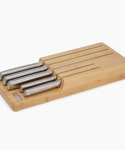Elevate™ Steel Knife Set with In-drawer Bamboo Storage Tray