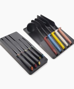 10-piece Multicolor In-drawer Knife & Utensil Set