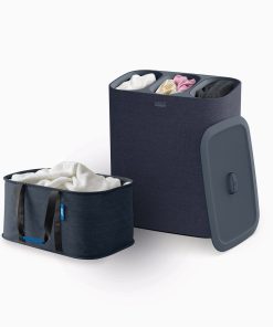 2-piece Black Tota Trio 90L & Hold-All™ 35L Laundry Basket Set