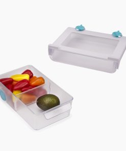 2-piece FridgeStore™ Clear Under-shelf Drawer & Storage Bin Set