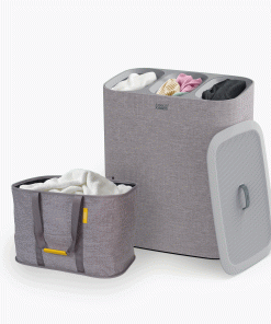 2-piece Gray Tota Trio 90L & Hold-All™ Max 55L Laundry Basket Set