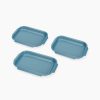 3-piece Nest™ Bake Non-Stick Small Blue Baking Tray Set