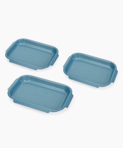 3-piece Nest™ Bake Non-Stick Small Blue Baking Tray Set