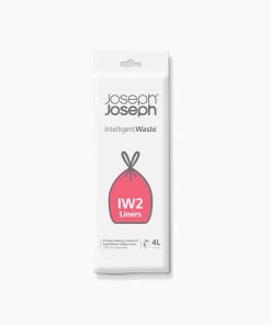 IW2 4L White Food Waste Caddy Trash Bags