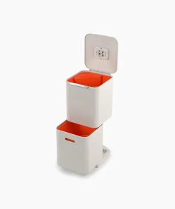 Totem Compact 40L Stone Waste & Recycling Trash Can