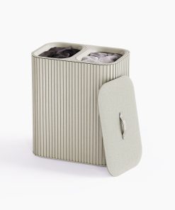 Tota Twin Luxe 90L Ecru Laundry Separation Basket