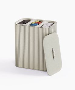 Tota Trio Luxe 90L Ecru Laundry Separation Basket