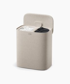 Tota 2 Twin 90L Pale Mushroom Laundry Separation Basket