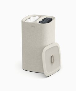 Tota Twin 60L Ecru Laundry Separation Basket