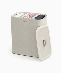 Tota Trio 90L Ecru Laundry Separation Basket