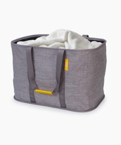 Hold-All™ Max Gray Collapsible 55L Laundry Basket