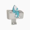 IronHub™ Wall-mounted Ecru Iron Storage Caddy
