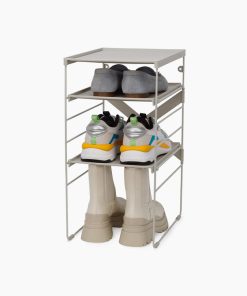 Level™ Adjustable Ecru Shoe Rack