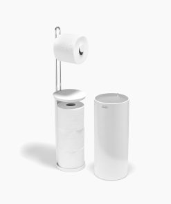 EasyStore™ Gloss White Concealed Toilet Paper Holder