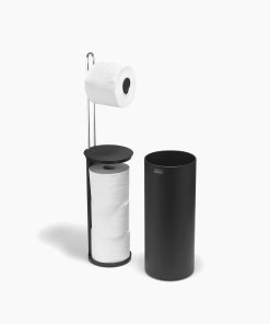 EasyStore™ Matt Black Concealed Toilet Paper Holder