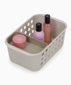 EasyStore™ Ecru Bathroom Storage Basket