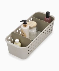 EasyStore™ Slimline Ecru Bathroom Storage Basket