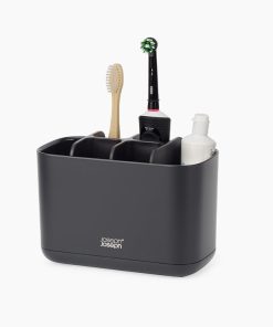 EasyStore™ Large Matt Black Toothbrush Holder