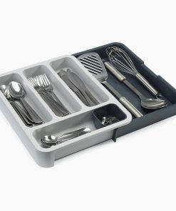DrawerStore™ Gray Expandable Cutlery Tray