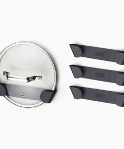 CupboardStore™ Set of 4 Gray Pan Lid Holders