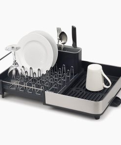 Extend™ Steel Expandable Gray Dish Drainer
