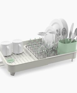 Extend™ Stone Green Expandable Dish Drainer