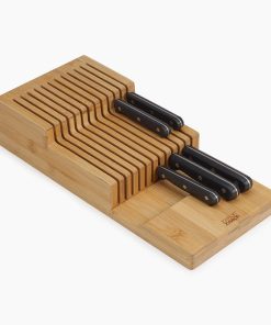 DrawerStore™ Bamboo Large 2-tier Knife Organizer