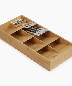 DrawerStore™ Bamboo Large Cutlery Organizer