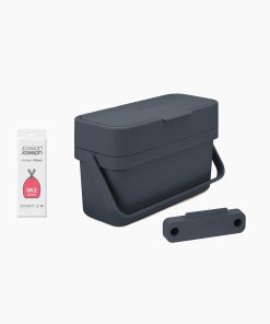 Compo™ 4L Gray Food Waste Caddy Starter Set