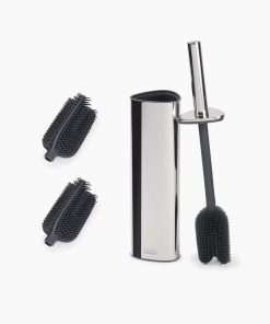 Flex™ 360 Luxe Toilet Brush with Stainless-steel Finish Starter Set