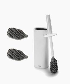 Flex™ TriBlade White Toilet Brush Starter Set