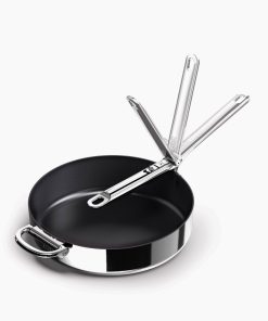 Space Steel Folding Handle Non-Stick 11 Frying Pan
