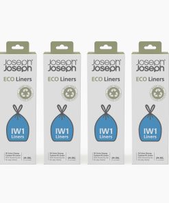 IW1 24-36L Gray Recycled Trash Bags - 4 pack