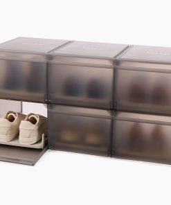 ShoeCase 6-piece Gray Shoe Storage Box