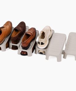 Shoe-In™ Compact 6-piece Ecru Shoe Caddy