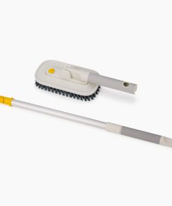 CleanTech™ 2-in-1 Tile Scrubber Tool with Extension Pole