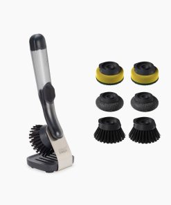 SinkTech™ Soap Dispensing Dish Brush with Steel Stand & Extra Heads