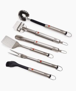 6-piece GrillOut™ BBQ Utensil Set with Extending Handles
