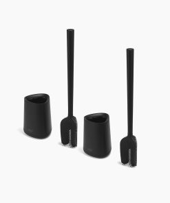 Flex™ 360 Lite Pack of 2 Matt Black Toilet Brushes