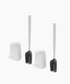Flex™ 360 Lite Pack of 2 Matt White Toilet Brushes