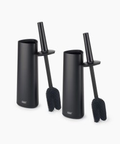 Flex™ 360 Pack of 2 Matt Black Toilet Brushes