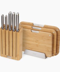 2-piece Bamboo Cutting Board & Knives Set